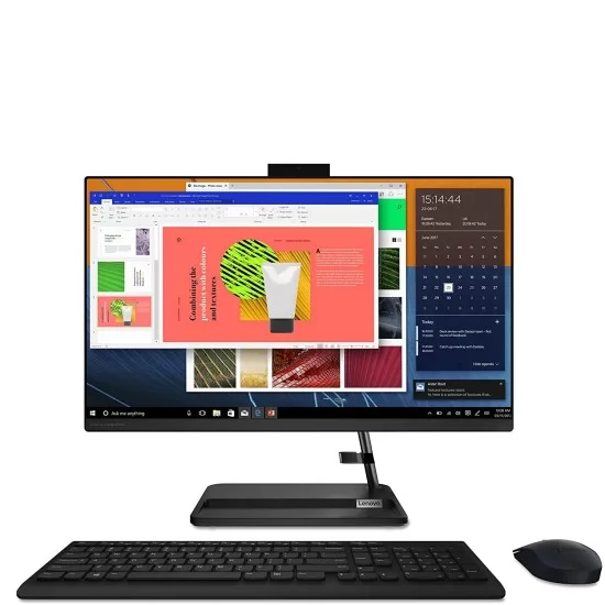 Lenovo All-in-One (AIO) / Idea Centre 3 24ITL6-  F0G001CAAK / i5 Processor 11th Gen / 8GB RAM / 1TB HDD  / 23.8" Monitor / DOS / Black (Model : 24ITL6)