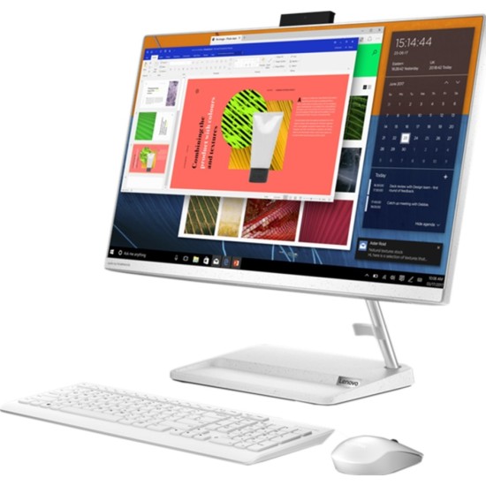 Lenovo All-in-One (AIO) / Idea Centre 3 24ITL6- F0G00180AX  / i3 Processor 11th Gen / 4GB RAM / 1TB HDD  / 23.8" Monitor / DOS / White (Model : 24ITL6)