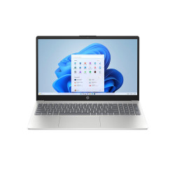 HP 15 Laptop – Intel Core 5 120U / 15.6-inch FHD / 512GB SSD / 8GB DDR4 / Integrated Intel Graphics / FreeDOS / English & Arabic Keyboard / Natural Silver – [15-FD1052NX]