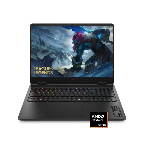 HP OMEN Gaming Laptop (2025) – AMD Ryzen 9 8940HX / 16-inch 2.5K OLED 165Hz / 1TB SSD / 16GB RAM / NVIDIA GeForce RTX 5060 8GB / Windows 11 Home / Shadow Black – [16-ap1023dx / D60NFUA#ABA]