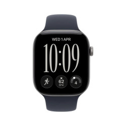 Apple Watch Series 12 (2026) GPS Smartwatch – S11 / 42mm Always-On Retina LTPO3 OLED / 64GB / watchOS / Space Gray Aluminum / Navy Blue Sport Band S/M – [MJE74AF/A]