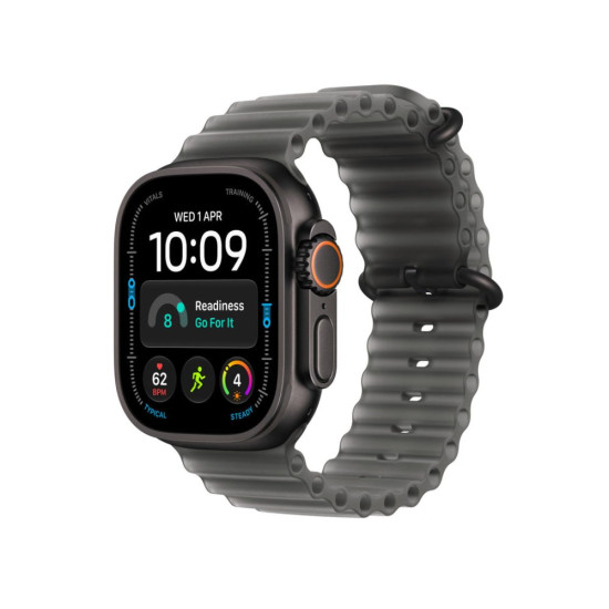 Apple Watch Ultra 4 (2026) GPS + Cellular Smartwatch – S11 / 49mm Always-On Retina LTPO3 OLED / 64GB / watchOS / Black Titanium Case / Translucent Black Ocean Band – [MJAY4AF/A]