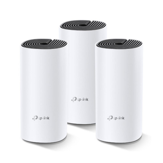 TP-Link Deco M4 AC1200 Whole Home Mesh Wi-Fi System – Dual-Band / 3-Pack / Gigabit Ethernet – [Deco M4(3-pack)]