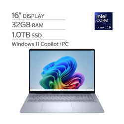 Dell Plus 16 Laptop – Intel Core Ultra 9 288V / 16-inch FHD+ Touchscreen / 1TB SSD / 32GB RAM / Integrated Intel Arc Graphics / Windows 11 Home / Blue – [LDB16250-9052BLU-PUS]