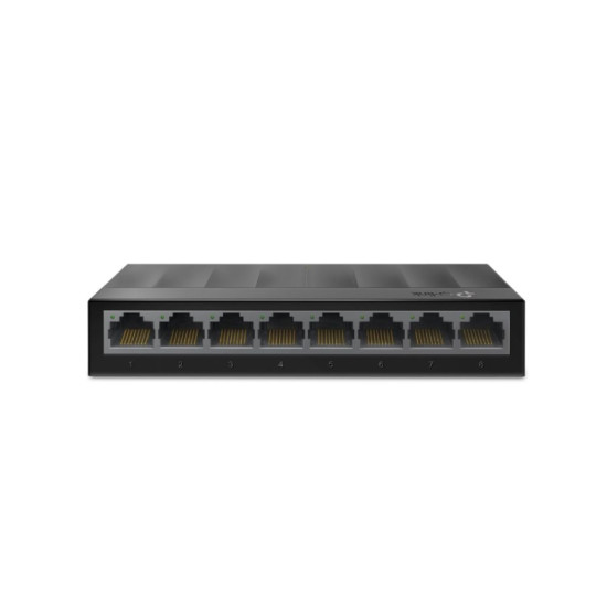 TP-Link LiteWave 8-Port Gigabit Unmanaged Desktop Switch – 8× 10/100/1000Mbps RJ45 / Fanless / Plug and Play – [LS1008G]