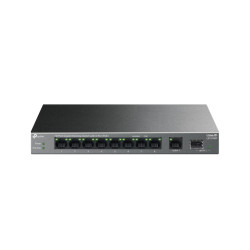 TP-Link LiteWave 10-Port Gigabit PoE+ Switch – 8× PoE+ / 1× Gigabit SFP / 61W PoE Budget / Fanless – [LS1210GP]