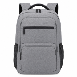 Genuine Rock Laptop Backpack – 15.6-inch Fit / Water-Resistant Polyester / Carry Strap / Black – [GN-B230817BK]