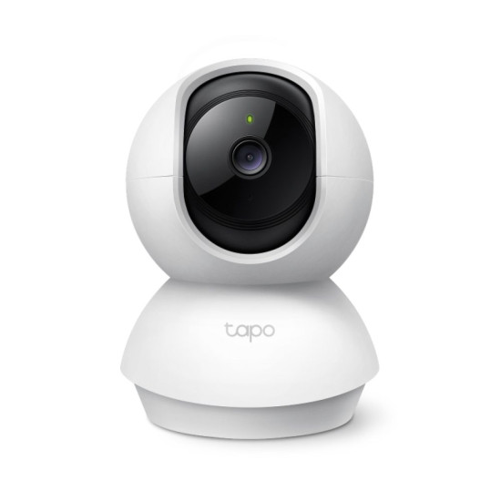 TP-Link Tapo Pan/Tilt Indoor Security Camera – 1080p Full HD / 360° Horizontal / 114° Vertical / 2.4GHz Wi‑Fi / Two-Way Audio / White – [Tapo C200]