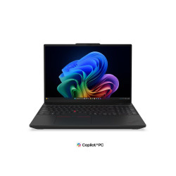 Lenovo ThinkPad T16 Gen 5 Laptop – Intel Core Ultra 7 355 / 16-inch WUXGA IPS / 512GB SSD / 16GB RAM / Integrated Intel Graphics / DOS / Arabic Keyboard / Black – [21WT001NGR]