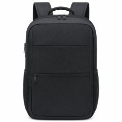 Genuine Trend Laptop Backpack – Up to 16-inch Laptops / Water-Resistant Polyester / USB-C Port / Black – [GN-B230642BK]