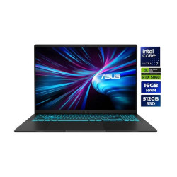 ASUS V16 Gaming Laptop – Intel Core 7 240H / 16-inch WUXGA 144Hz / 512GB SSD / 16GB RAM / NVIDIA GeForce RTX 5060 8GB / Windows 11 Home / English Keyboard / Matte Black – [V3607VM-ES74]