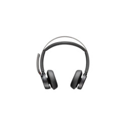 Poly Voyager Focus 2 Microsoft Teams Certified Wireless Stereo Headset – Bluetooth 5.1 / USB-C-C and USB-C/A Adapter / Black – [9T9J4AA]