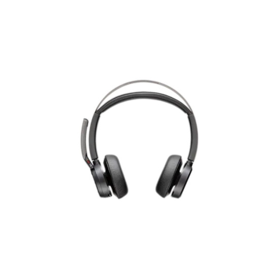 Poly Voyager Focus 2 Microsoft Teams Certified Wireless Stereo Headset – Bluetooth 5.1 / USB-C-C and USB-C/A Adapter / Black – [9T9J4AA]