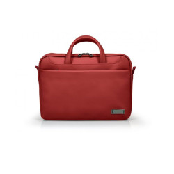 PORT Designs Zurich Toploading Laptop Bag 13/14-inch, Padded Compartment, Red – [110302]